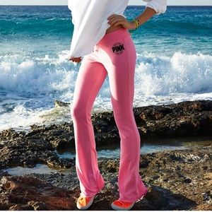 PINK university flare sweatpants